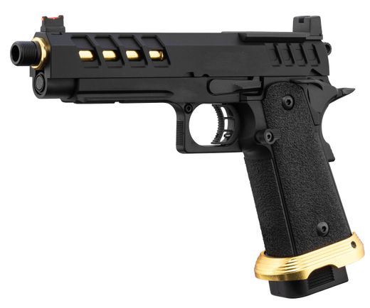 Réplica GBB Pistola Hi-Capa 5.1 Lancer Tactical Heracles con RMR Negra/Dorada