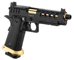 Réplica GBB Pistola Hi-Capa 5.1 Lancer Tactical Heracles con RMR Negra/Dorada
