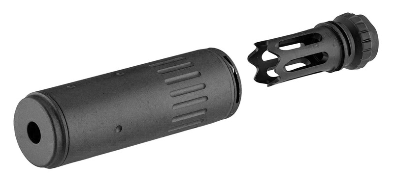 Silenciador de aluminio QD + bocacha de acero CCW de 14 mm — MLQ TACTIC  AIRSOFT