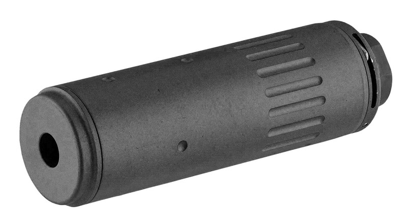 Silenciador KAC QD con bocacha incluida 175mmx38mm - Negro - Quimera Airsoft