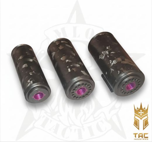 Silenciador TAC de carbono forjado Titan 50mm