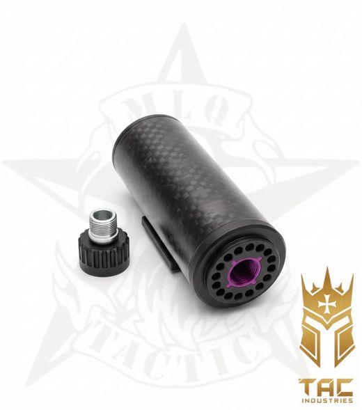 Silenciador TAC de carbono Wasp 38mm